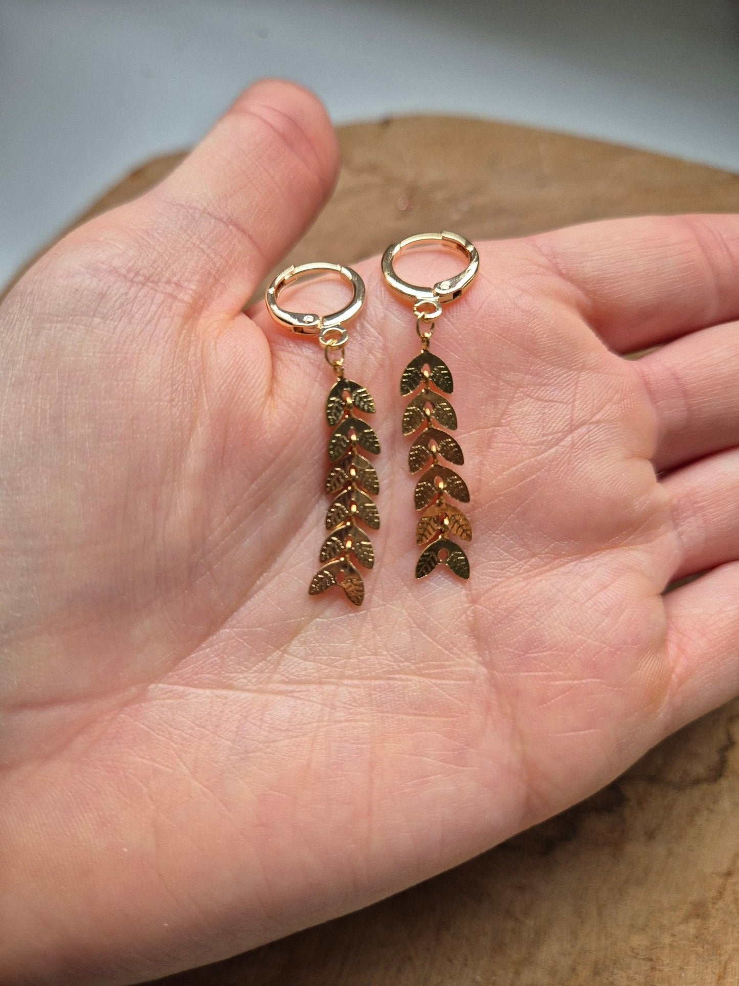 Bougies bijoux boucles d'oreilles or parfum fleur de coton