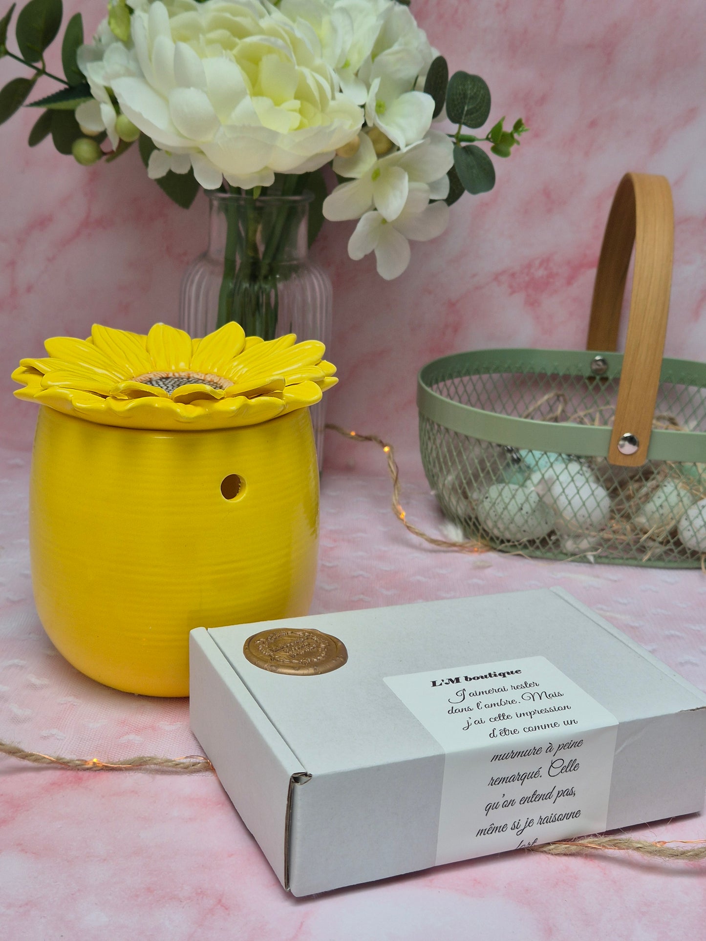 Lot brûleur tournesol+coffret 5 fondants