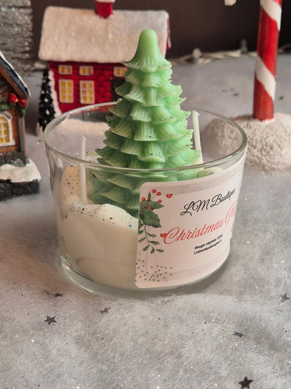 Bougie sapin de noël