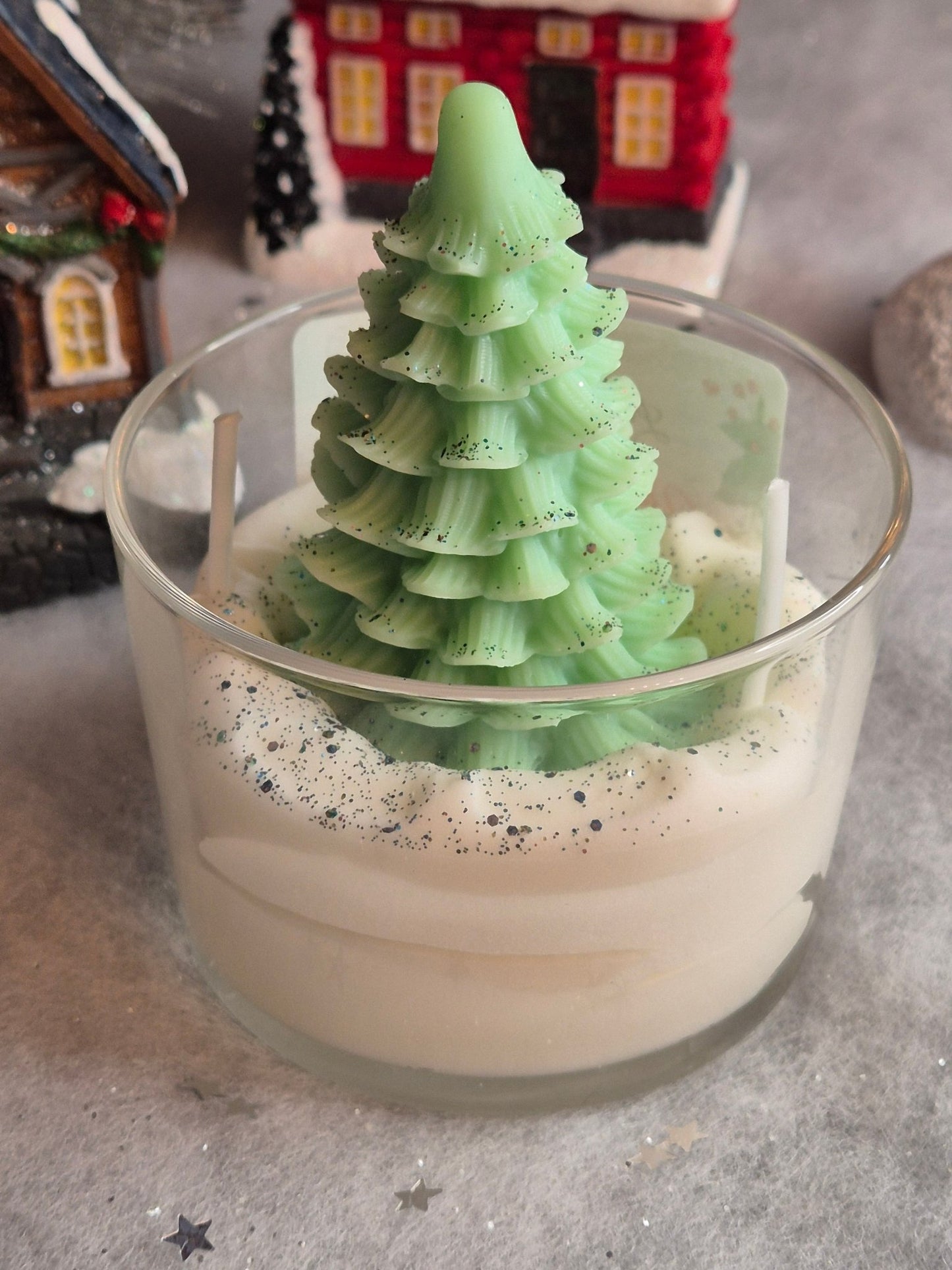 Bougie sapin de noël