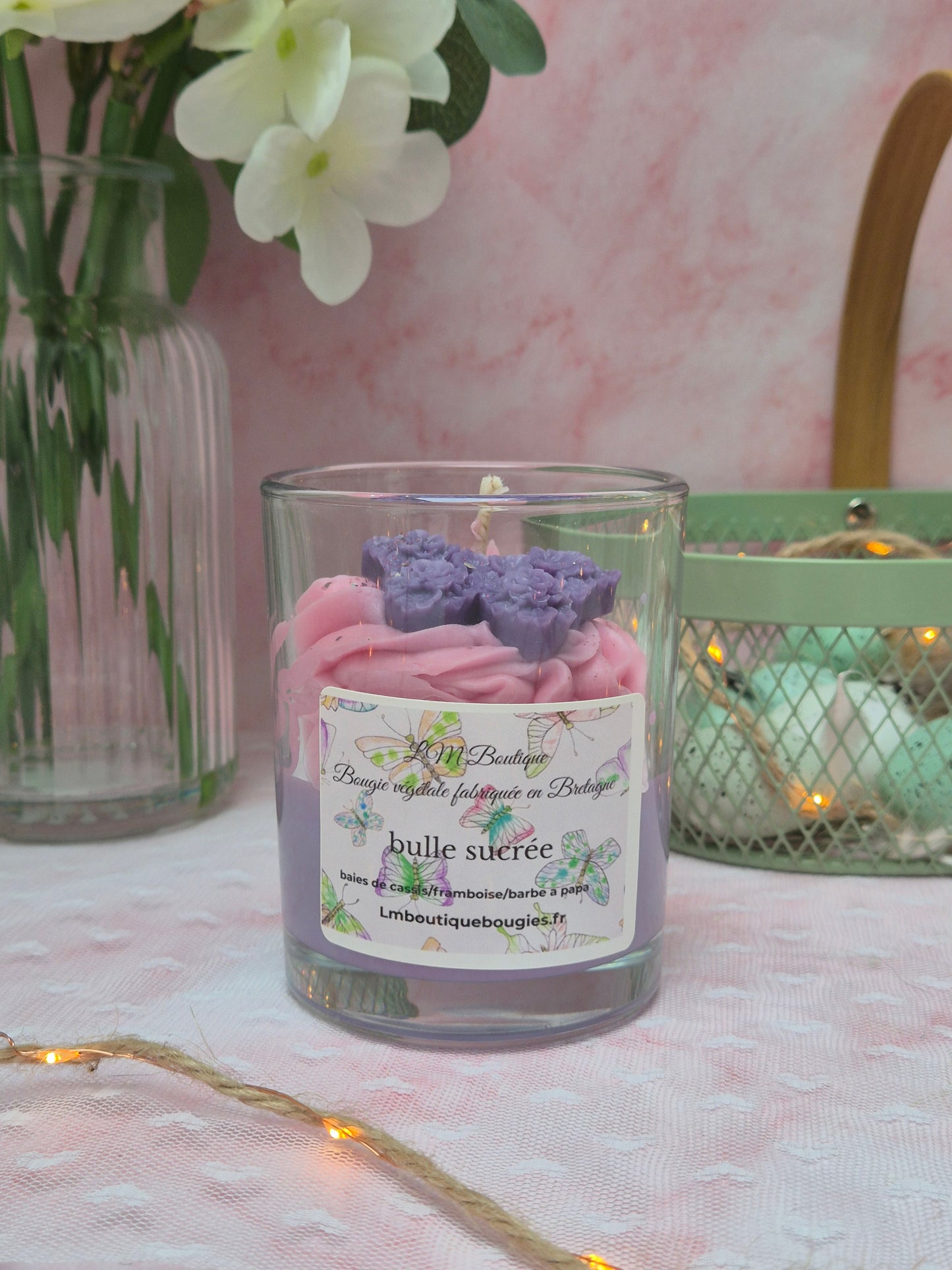 Bougie bulle sucrée
